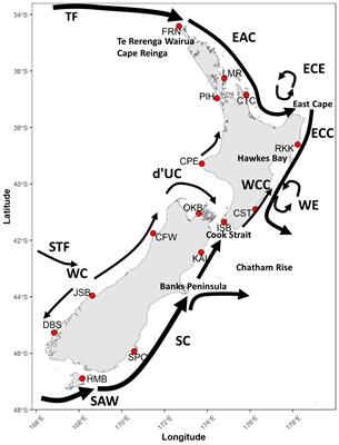 Spatial and temporal variation in the predicted dispersal of marine larvae around coastal Aotearoa New Zealand